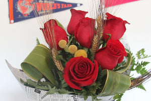 Ramo de seis rosas rojas naturales- Sant Jordi 2023